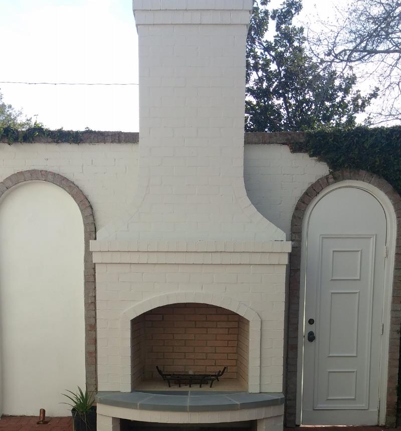Brick and Stone Fireplaces