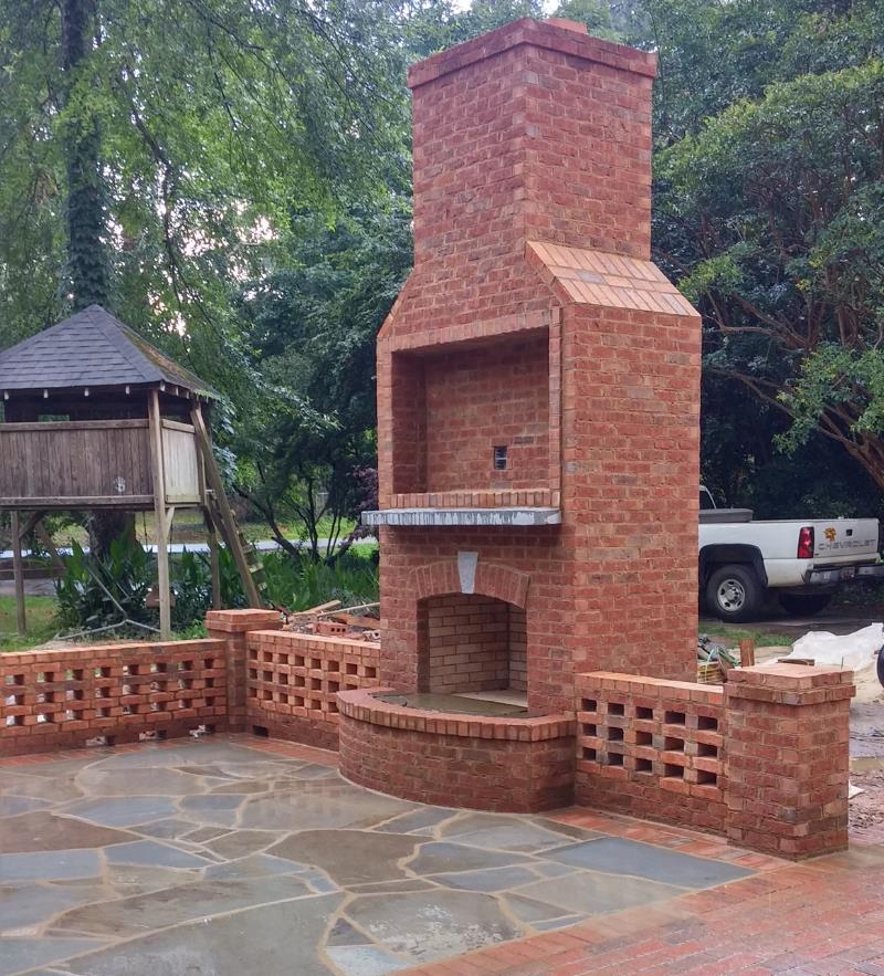 Brick and Stone Fireplaces