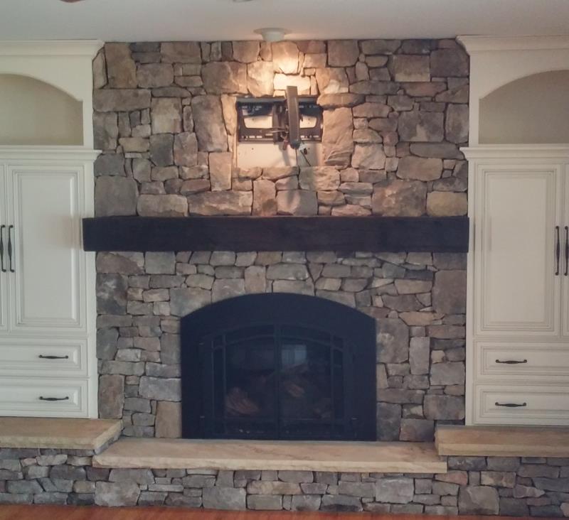 Brick and Stone Fireplaces