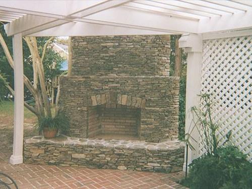 Brick and Stone Fireplaces