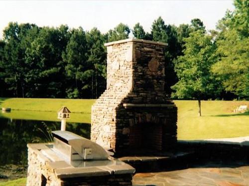 Brick and Stone Fireplaces