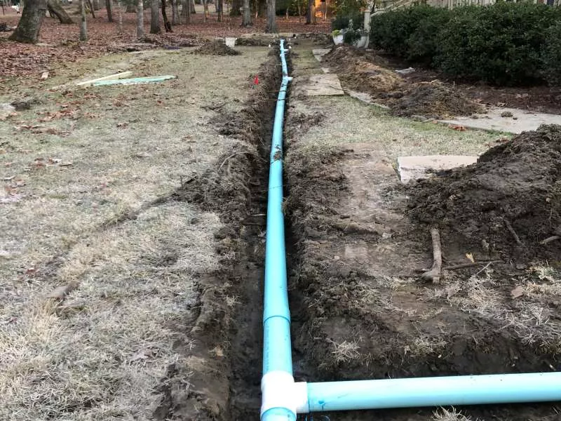 Full Drainage System Lexington SC- Before
