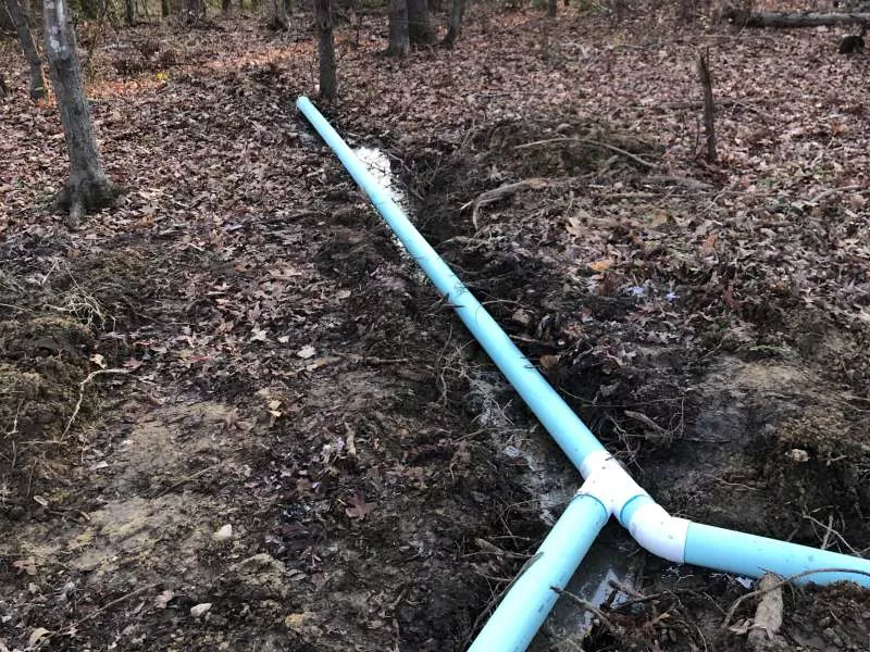 Full Drainage System Lexington SC- Before